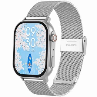 Smartwatch Gravity GT15-8 Szary ze Srebrną Bransoletą