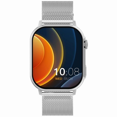 Smartwatch Gravity GT15-8 Szary ze Srebrną Bransoletą