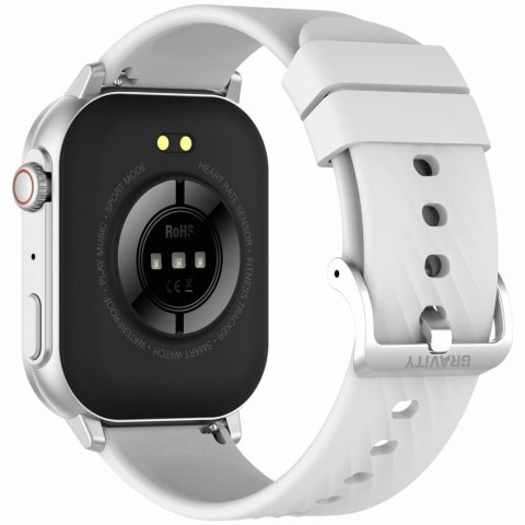 Smartwatch Gravity GT15-8 Szary ze Srebrną Bransoletą