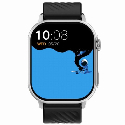 Smartwatch Gravity GT15-9 Czarny + Srebrna Bransoleta Mesh
