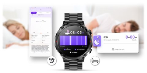 Smartwatch Gravity GT21-1 z Bransoletą i Paskiem
