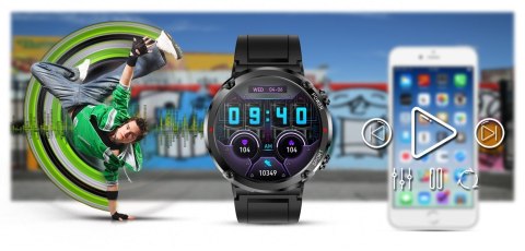 Smartwatch Gravity GT21-1 z Bransoletą i Paskiem