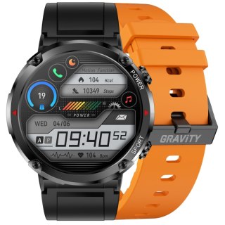 Smartwatch Gravity GT21-2 z dodatkowym paskiem pomarańczowym