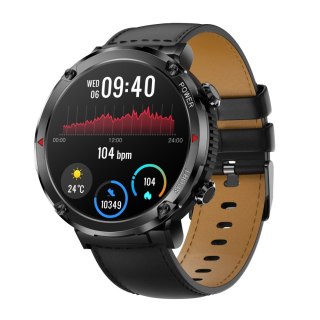 Smartwatch Gravity GT21-3 z paskiem eko skóra i silikonowym