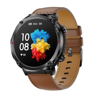Smartwatch Gravity GT21-4 Brązowa Eko Skóra + Pasek Silikonowy