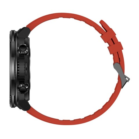 Smartwatch Gravity GT21-6 z paskiem czarnym i czerwonym