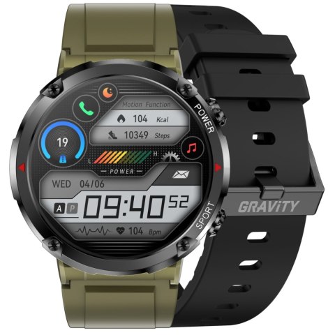 Smartwatch Gravity GT21-7 z dwoma paskami silikonowymi