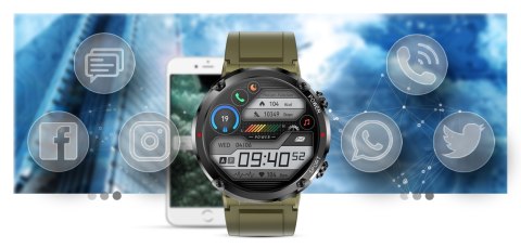 Smartwatch Gravity GT21-7 z dwoma paskami silikonowymi