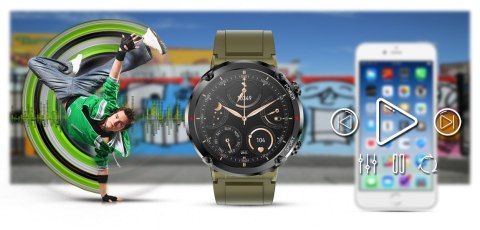 Smartwatch Gravity GT21-7 z dwoma paskami silikonowymi