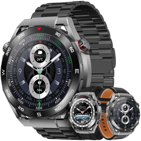 Smartwatch Veltori VT100-1 z wymiennymi paskami i bransoletą