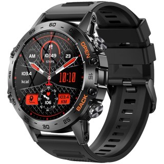 Smartwatch Veltori VT120-1 IPS 1,39" - Czarny Silikonowy Pasek