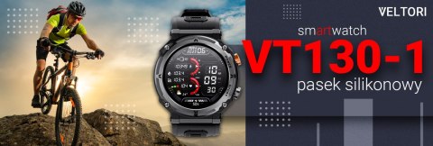 Smartwatch Veltori VT130-1 z ekranem IPS i funkcją rozmów
