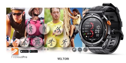 Smartwatch Veltori VT130-1 z ekranem IPS i funkcją rozmów