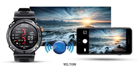 Smartwatch Veltori VT130-1 z ekranem IPS i funkcją rozmów