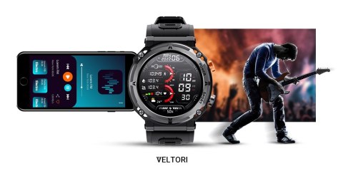 Smartwatch Veltori VT130-1 z ekranem IPS i funkcją rozmów