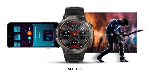 Smartwatch Veltori VT140-1: Czarny, Sportowy i Elegancki