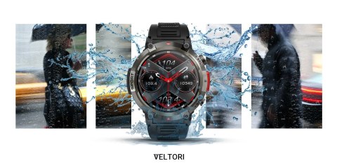 Smartwatch Veltori VT140-1: Czarny, Sportowy i Elegancki