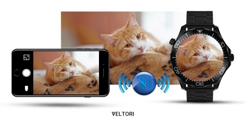 Zestaw Smartwatch Veltori VT150-1: Pasek Silikon + Bransoleta