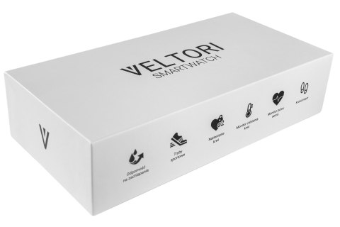 Smartwatch Veltori VT160-1 z Ekranem 1,53 cala - Czarny