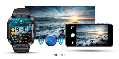 Smartwatch Veltori VT200-1 z Dużym Ekranem 1,96 cala