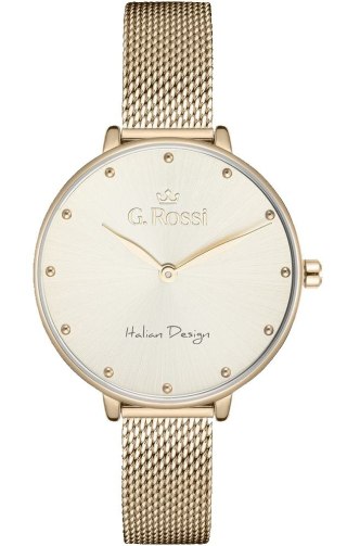 Złoty Zegarek Damski G.Rossi 11890B3-4D1 Mesh