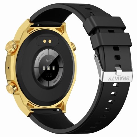 Smartwatch Gravity GT13-2 Złoty - Silikonowy pasek i bransoleta