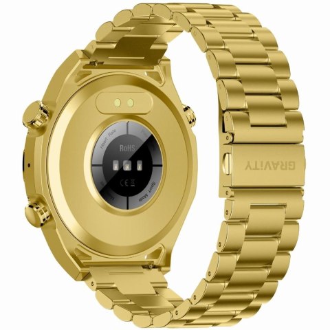 Smartwatch Gravity GT13-3 Złoty - Biały pasek i bransoleta
