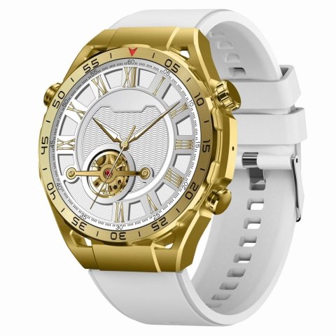 Smartwatch Gravity GT13-3 Złoty - Biały pasek i bransoleta