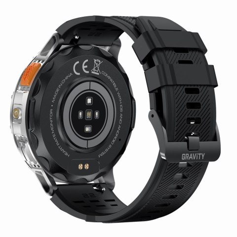 Smartwatch Gravity GT22-2 - Srebrna bransoleta + Pasek
