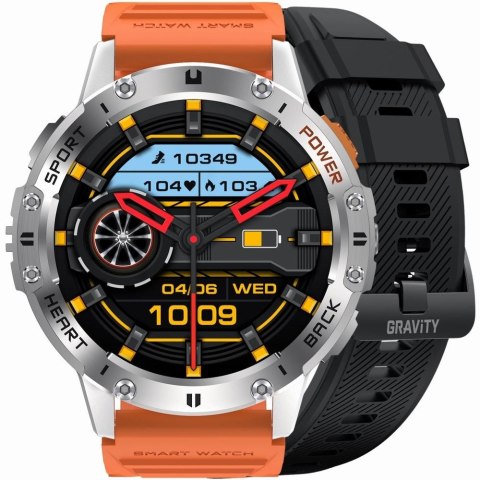 Smartwatch Gravity GT22-4 - Srebrny z wymiennymi paskami