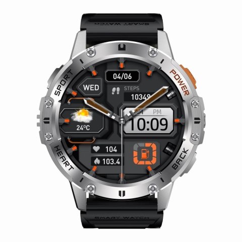 Smartwatch Gravity GT22-4 - Srebrny z wymiennymi paskami