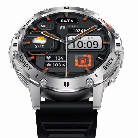 Smartwatch Gravity GT22-4 - Srebrny z wymiennymi paskami
