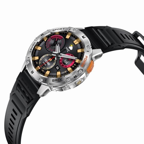 Smartwatch Gravity GT22-4 - Srebrny z wymiennymi paskami