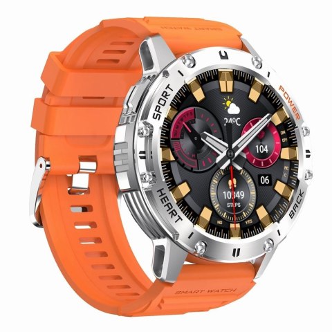 Smartwatch Gravity GT22-4 - Srebrny z wymiennymi paskami