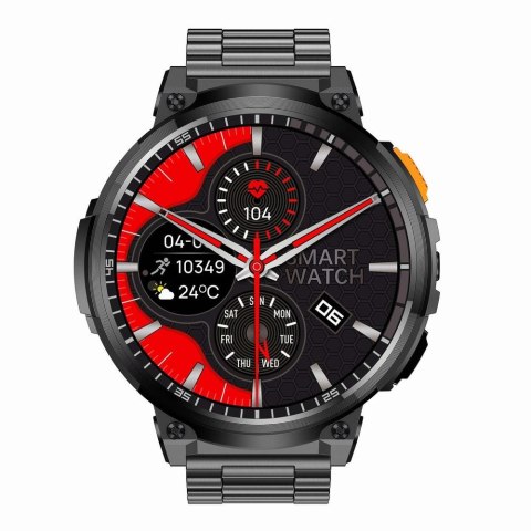 Smartwatch Gravity GT23-1: Elegancja ze stali i silikonu