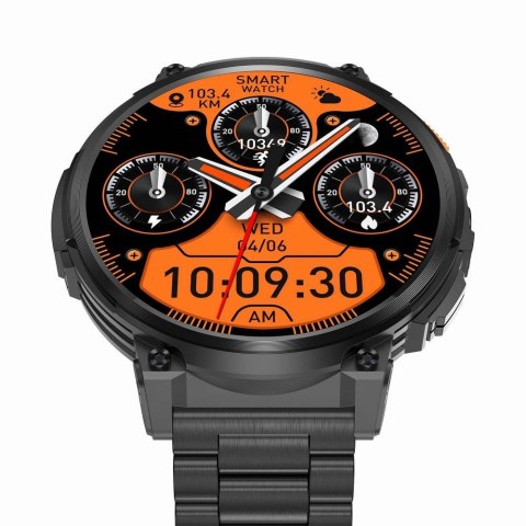 Smartwatch Gravity GT23-1: Elegancja ze stali i silikonu
