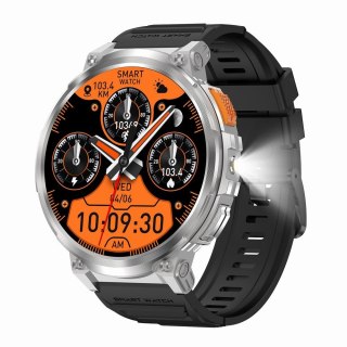 Smartwatch Gravity GT23-4: Srebrna obudowa i zestaw pasków
