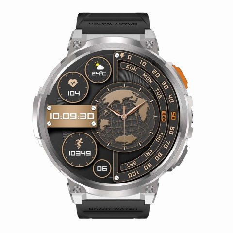 Smartwatch Gravity GT23-4: Srebrna obudowa i zestaw pasków