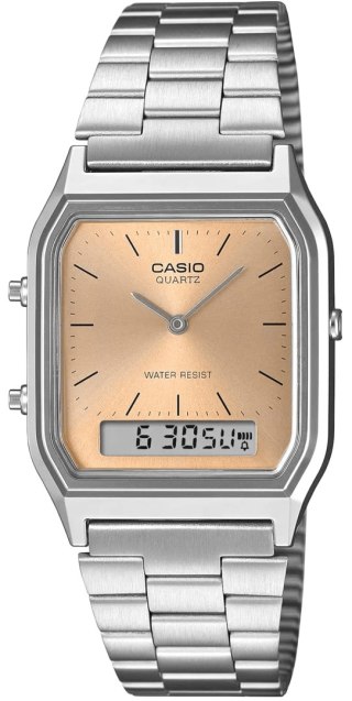 Zegarek Damski Casio AQ-230A-4AMQYDF Vintage Szampański