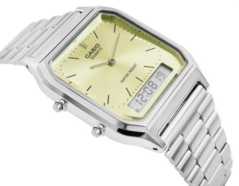 Zegarek Damski Casio AQ-230A-9AMQYDF Vintage Cytrynowy