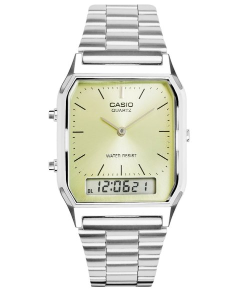 Zegarek Damski Casio AQ-230A-9AMQYDF Vintage Cytrynowy