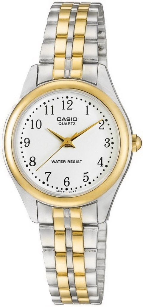 Zegarek Damski Casio LTP-1129G-7BRDF - Stalowy Styl z Złotem