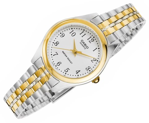 Zegarek Damski Casio LTP-1129G-7BRDF - Stalowy Styl z Złotem