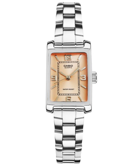 Zegarek Damski Casio LTP-1234DD-4ADF Srebrny Brzoskwiniowy