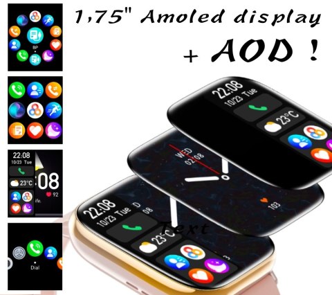 Smartwatch Damski Rubicon RNCF31 Black AMOLED