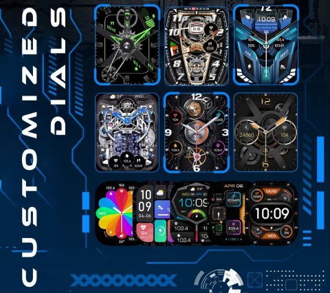 Smartwatch Męski Rubicon RNCF24 Black AMOLED HD
