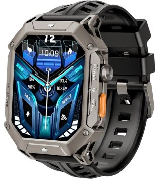 Smartwatch Męski Rubicon RNCF24 Grey Pomarańczowe Akcenty