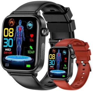 Smartwatch Rubicon RNCF33 EKG Termometr + Pasek Bordowy