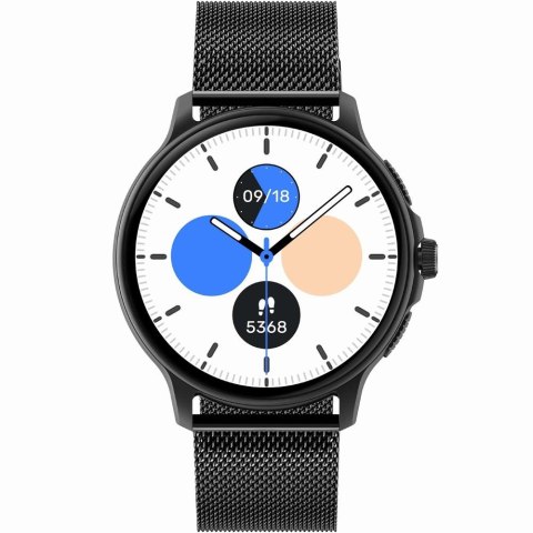Smartwatch damski Gravity GT12-1 - czarny z bransoletą i paskiem