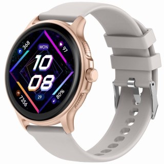 Smartwatch Damski Gravity GT12-5 Szary z Paskiem i Bransoletą